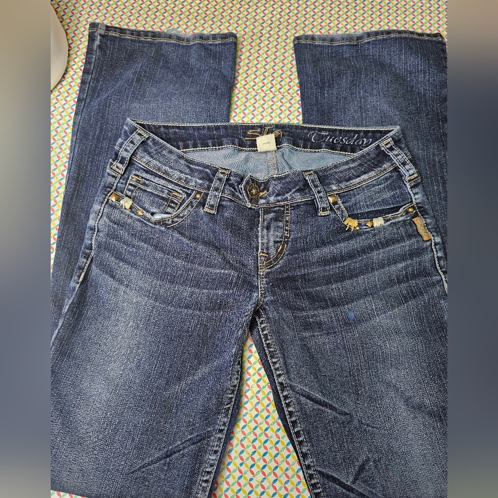 Blue Silver Women's Jeans